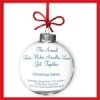 Bauble work Christmas invitation