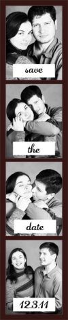 black and white Photobooth Strips