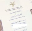 stamped starfish wedding invitations
