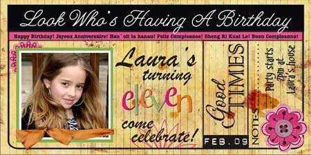 digital photo birthday invitations