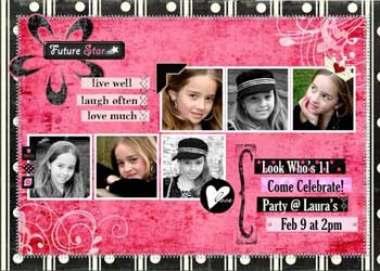 Year  Birthday Party Ideas  Girls on Make Photo Birthday Invitations   Free Ideas And Resources