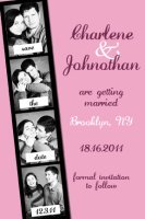 Photo Booth Save the Dates - pink