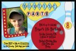 bowling party invitation