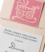 homemade baby shower invitations