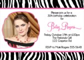 Zebra Print Invitation