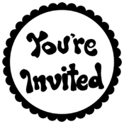 round invitation clip art