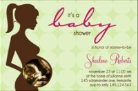 green baby shower invite
