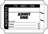 admit one ticket clip art