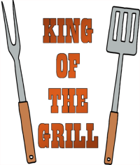 King of the grill bbq clipart 