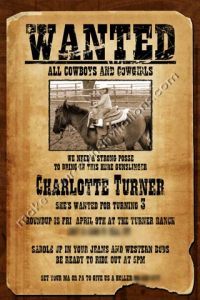 western invitations