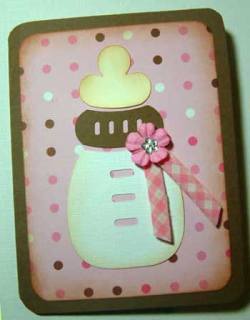 bottle baby shower  invitation card