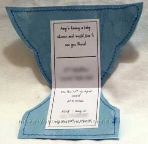 how to make a Diaper Shower Invitation