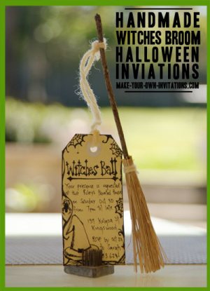 handmade halloween invitaitons