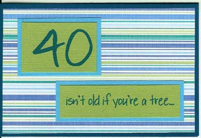 make your own blue and green 40th birthday invitations
