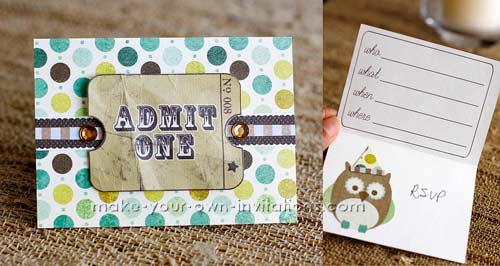 Admit One Ticket Invitation