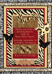 Animal Print Invitations