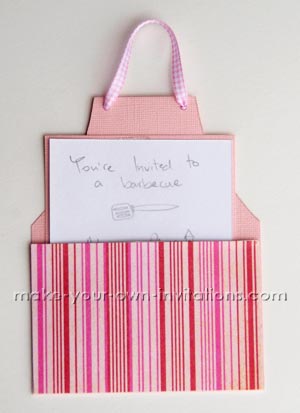 Printable Birthday Cards Free on Apron Invitation Cards   With Printable Template