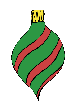 Christmas Bauble clipart for invitaitons