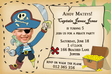 pirate birthday party invitations