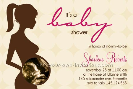 Sonogram Baby Shower Invitation