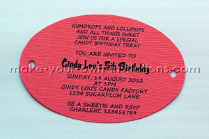 cut out candyland invitations