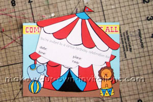 circus invitations