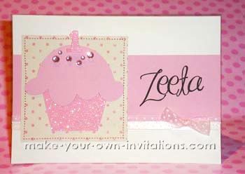 cupcake birthday invitations