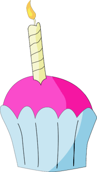 birthday cupcake clipart
