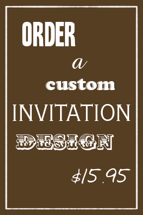 Custom photo invitation Order