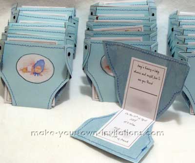  Baby Photo on How To Make A Diaper Shower Invitation