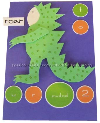 Dinosaur Birthday Invitations  for kids