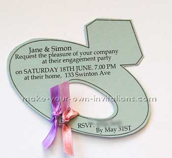 engagement invitations - the diamond ring