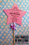 Fairy princess wand invitation tutorial