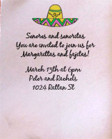 the invitation with fiesta clip art