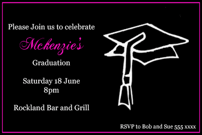 Graduation Party Invitations on Make Your Graduation Party Invitation Unique