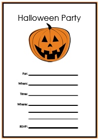 printable halloween invitations