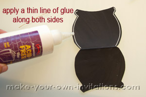 glue the invitaiton together