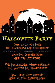 Haunted Halloween Invitation