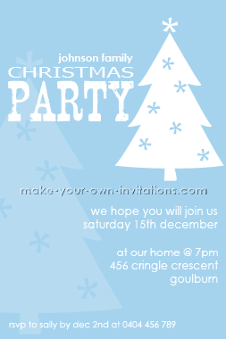 Printable Christmas Party Invitations 