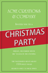 holiday party invitation