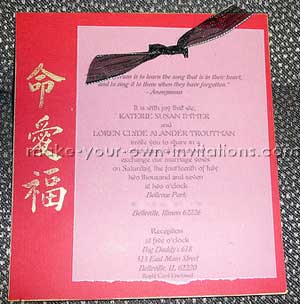 asian japanese wedding invitations