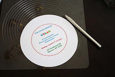 printed Lollipop Invitation template