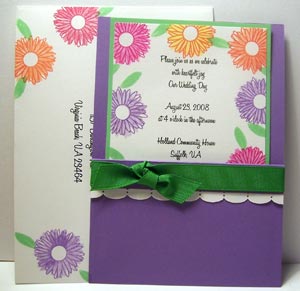 Making Wedding Invitations With Rubber Stamping Techniques