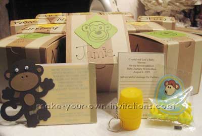 Monkey Baby Shower Invitations