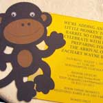 Monkey Baby Shower Invitations