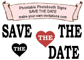 save the date photobooth signs