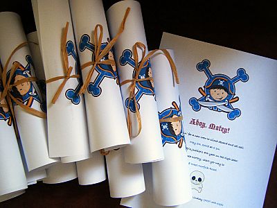 birthday party invitations free online
 on Make Pirate Party Invitations | Homemade Birthday Invites