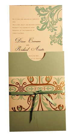 pocket wedding invitations