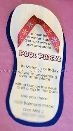 Homemade Pool Party Invitations Invitation Template Ideas And Tips