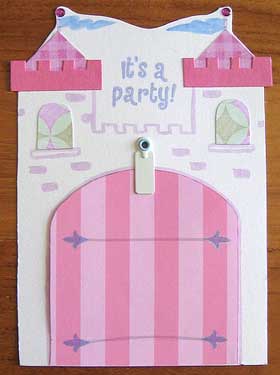 princess invitations castle and drwbridge